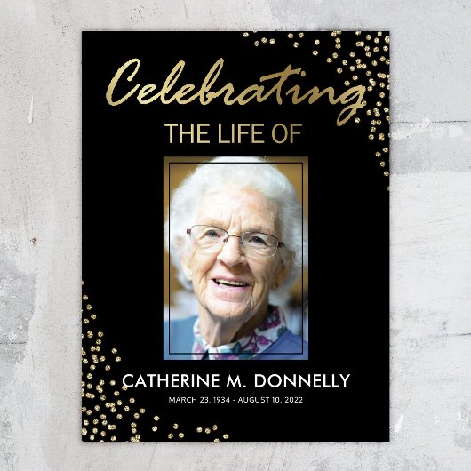 Begräbniszeichen | Feiern von "Life Black Gold" Poster