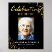 Begräbniszeichen | Feiern von "Life Black Gold" Poster (Vorne)