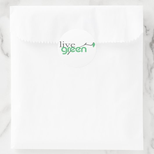 beGreen4 Runder Aufkleber (Tasche)