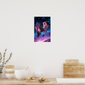 BEGRENZT | Skybound Dreams - Cosmic Anime Poster (Küche)