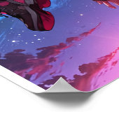 BEGRENZT | Skybound Dreams - Cosmic Anime Poster (Ecke)