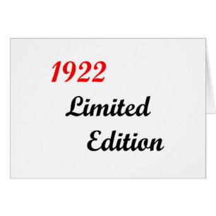 Begrenzte Ausgabe 1922
