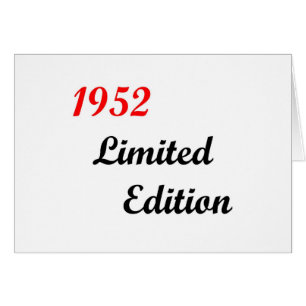 Begrenzte Ausgabe 1952