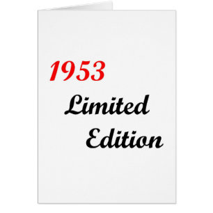 Begrenzte Ausgabe 1953