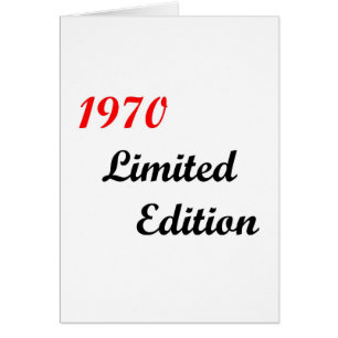 Begrenzte Ausgabe 1970