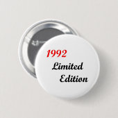 Begrenzte Ausgabe 1992 Button (Vorne & Hinten)