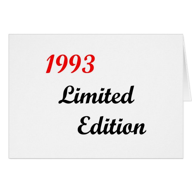 Begrenzte Ausgabe 1993 (Vorderseite (Horizontal))