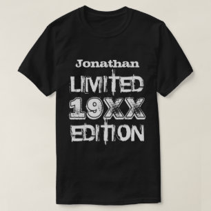 Begrenzte Ausgabe irgendein Geburtstags-Jahr A02C T-Shirt