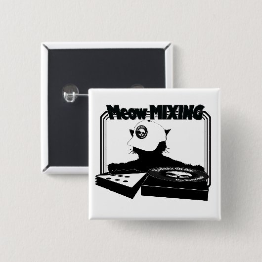 Begrenzte Ausgabemeow-MISCHENDER Knopf Button (Vorne & Hinten)