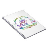 Begrenzte Ausgaben-Blumen-Logo-Notizbuch Notizblock (Rechte Seite)