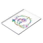 Begrenzte Ausgaben-Blumen-Logo-Notizbuch Notizblock (Linke Seite)