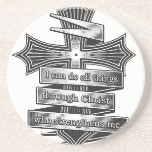 Begrenzte Ausgabephilippians-4:13 christliche Untersetzer