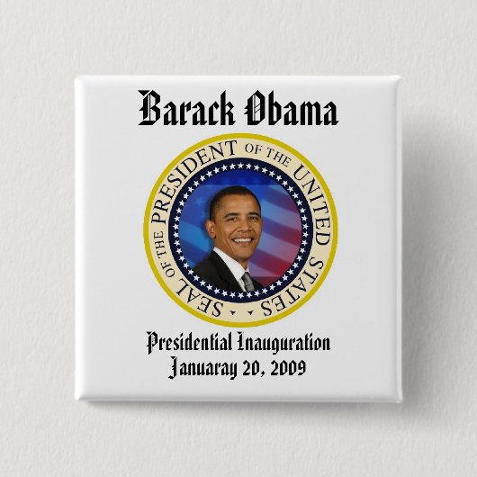 BEGRENZTE EDITION Obama Einweihung SALLECTOREN Button (Vorderseite)