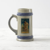 BEGRENZTE EDITION Vintager Sammelstein, blau sein Bierglas (Links)