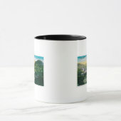 Begrenzte Eisenbahn in der Nähe der Horseshoe-Kurv Tasse (Zentrum)