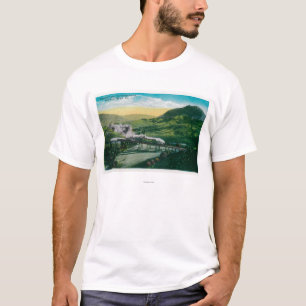Begrenzte Eisenbahn nahe Hufeisenkurve T-Shirt