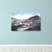 Begrenzte Eisenbahnstrecke, Hufeisenkurve Leinwanddruck (Insitu (Holzboden))