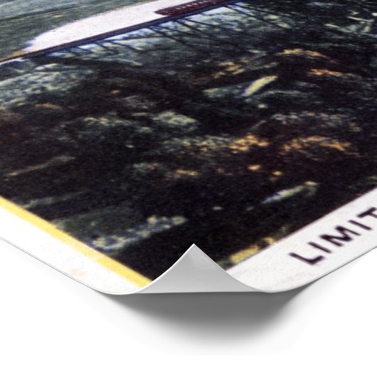 Begrenzte Eisenbahnstrecke, Hufeisenkurve Poster (Ecke)