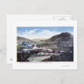 Begrenzte Eisenbahnstrecke, Hufeisenkurve Postkarte (Vorne/Hinten)