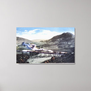 Begrenzte Schiene, Hufeisenkurve Leinwanddruck