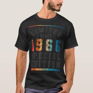 Begrenzte Sonderausgabe Vintag Seit Geboren 1966 T-Shirt