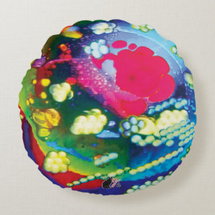 Begriff in Bewegung Rundes Kissen