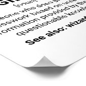 Begriff "Konstruktionsingenieur" Poster (Ecke)