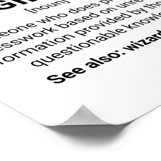 Begriff "Konstruktionsingenieur" Poster (Ecke)