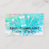 Begriffs-Näherin-Visitenkarte des Aquarells Visitenkarte (Vorderseite)