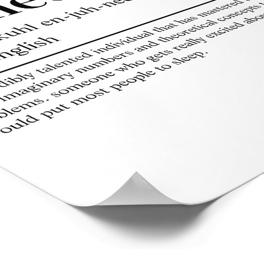 Begriffsbestimmung "Elektrotechnik" Poster (Ecke)