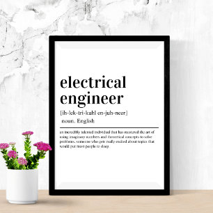 Begriffsbestimmung "Elektrotechnik" Poster