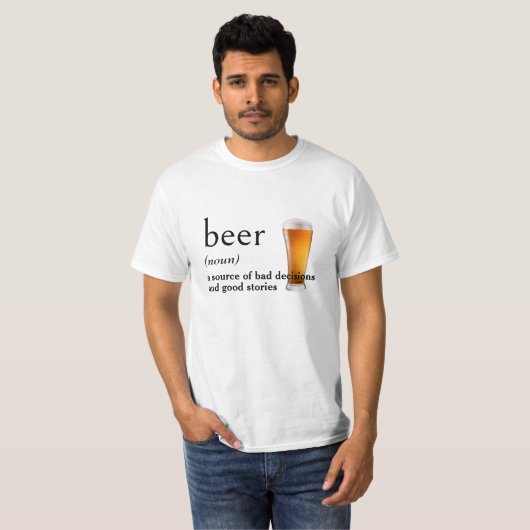 Begriffsbestimmung für BIER T-Shirt (Vorne ganz)
