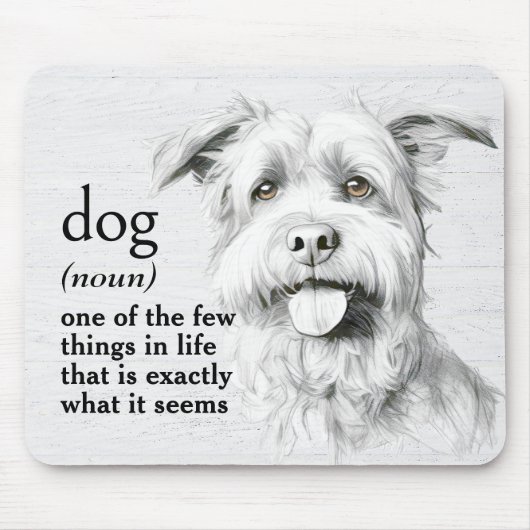 Begriffsbestimmung für DOG Mousepad (Vorne)
