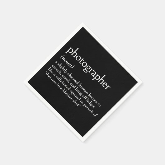 Begriffsbestimmung für FOTOGRAFIE Serviette (Ecke)