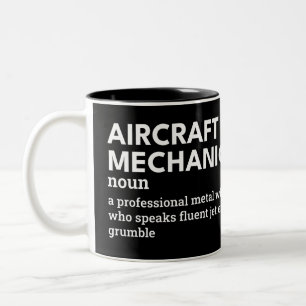 Begriffsbestimmung für "Funny Aircraft" Zweifarbige Tasse