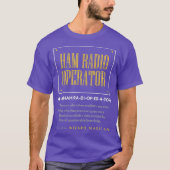 Begriffsbestimmung für "Funny Ham Radio Operator" T-Shirt (Vorderseite)