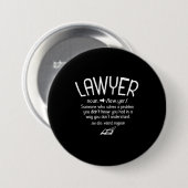 Begriffsbestimmung für "Funny Lawyer" Button (Vorne & Hinten)