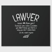 Begriffsbestimmung für "Funny Lawyer" Geschenkpapier (Flach)