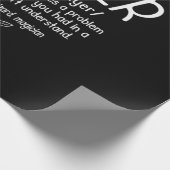 Begriffsbestimmung für "Funny Lawyer" Geschenkpapier (Ecke)