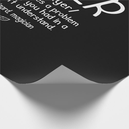 Begriffsbestimmung für "Funny Lawyer" Geschenkpapier (Ecke)