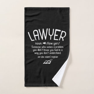 Begriffsbestimmung für "Funny Lawyer" Handtuch