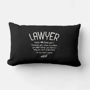 Begriffsbestimmung für "Funny Lawyer" Lendenkissen