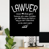 Begriffsbestimmung für "Funny Lawyer" Poster (Heimbüro)