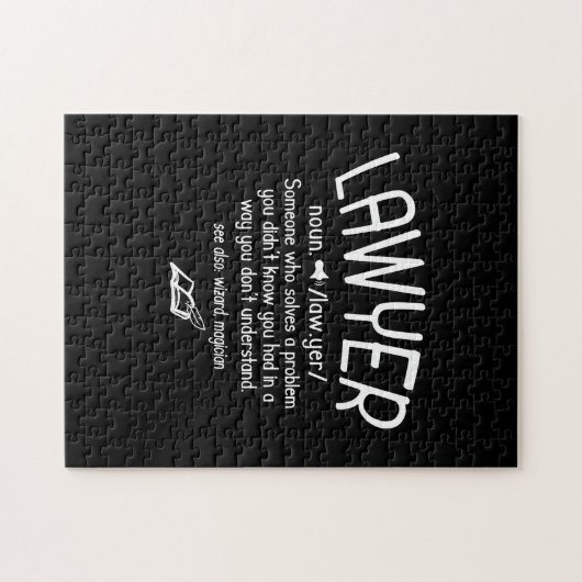 Begriffsbestimmung für "Funny Lawyer" Puzzle (Horizontal)