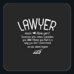 Begriffsbestimmung für "Funny Lawyer" Quadratischer Aufkleber<br><div class="desc">Begriffsbestimmung für "Funny Lawyer"</div>