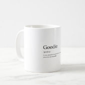 Begriffsbestimmung für Goodie-Wörterbuch Kaffeetasse (Vorderseite Links)