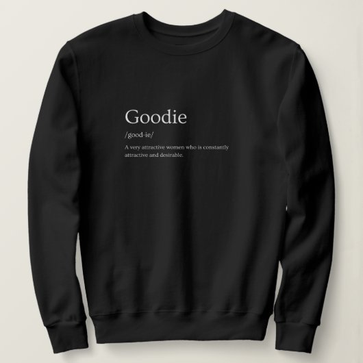 Begriffsbestimmung für Goodie-Wörterbuch Sweatshirt (Design vorne)