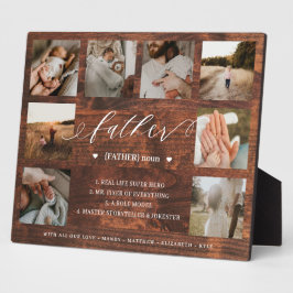 Begriffsbestimmung für Holzfotocollage im Vaterwör Fotoplatte