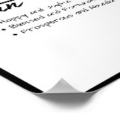 Begriffsbestimmung für junge, personalisierte Name Poster (Ecke)