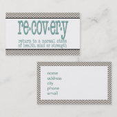 Begriffsbestimmung für Om Erholungen Visitenkarte (Vorne/Hinten)